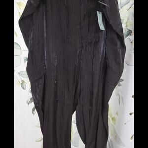 NEW Anthropologie Satin Sheen Dark Green Joggers in size 3X